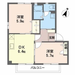 シャーメゾン姫島　一番館 A202号室
