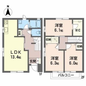 タウンハウス三本柳 0101号-15