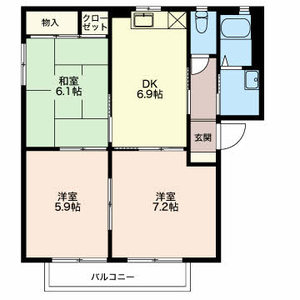 バリュージュＮａｋａｍｉｃｈｉ A201号室