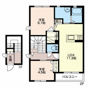 シュッドソワプレージ A203号室