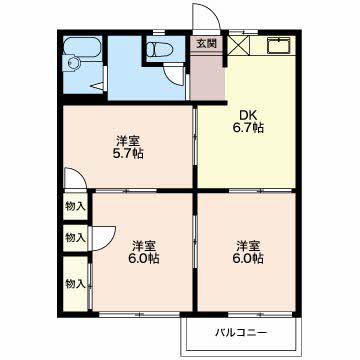 サニータウン七舗 A203号-16