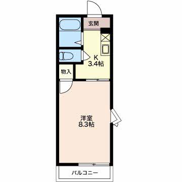 グリーンコーポ上石川 A101号-2