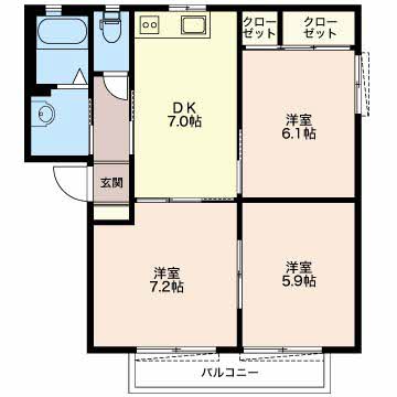 サンハイム中川 C102号-13