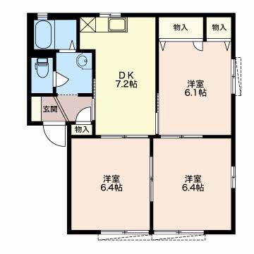 グランシャリオ中吉田A101-2
