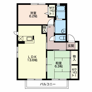 シャーメゾン枇杷坂 B102号-16