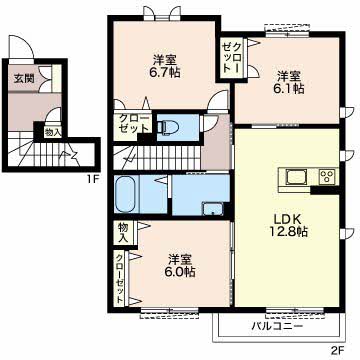 ヴィラ・ルーチェ B201号-2