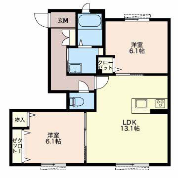ヴィラ・ルーチェ B102号-2