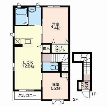 クラヴィエ壱番館 0202号-2