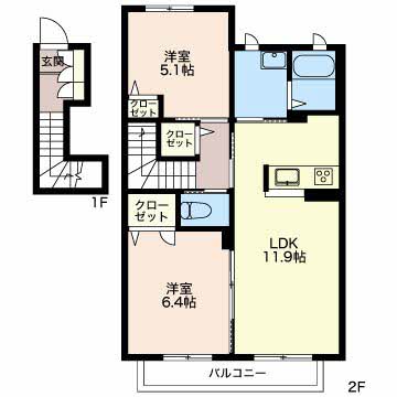 サンパーク小鹿 B202号-2