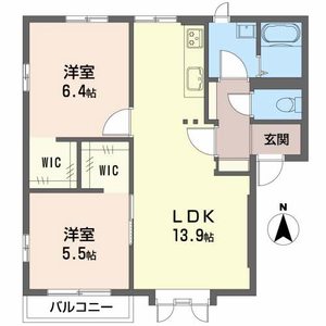 フレグランスＫ２ A201号室