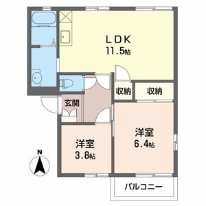 カーサユノ A101号室