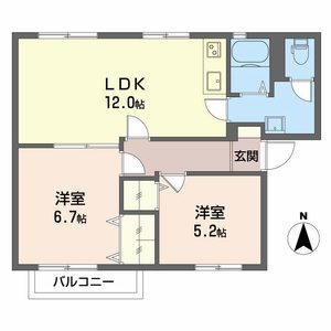 グランドール日永 C203号室