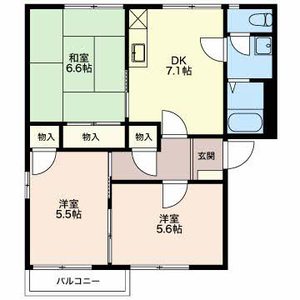 グリーンパームやま A201号室