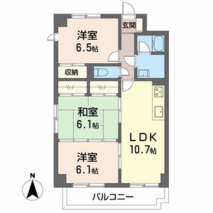 Ｒｉｖｅｒ　Ｆｕｋｕｊｕ 0201号室