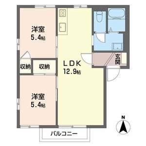 グリーンヒルズ A202号室