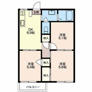 グリーンヒルズ B203号室