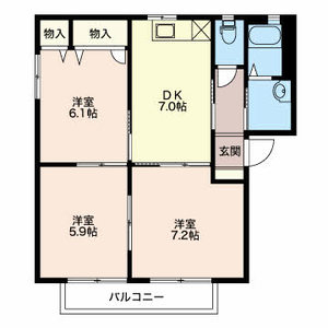 バリュージュ富貴原 0201号室