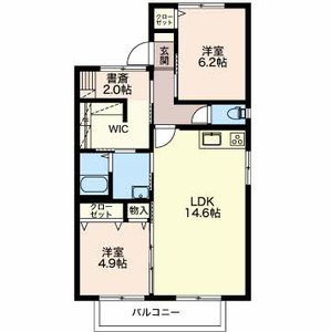サクスィード２１ A201号室