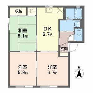 ラ・ヴィラージュ　Ａ A102号-2