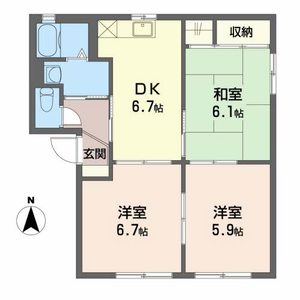 ラ・ヴィラージュＢ B101号-2