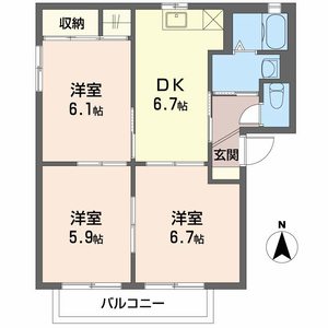 ラ・ヴィラージュ　Ａ A102号室