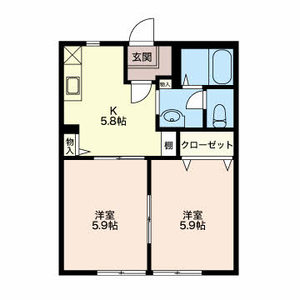 ソシア城下 C102号室