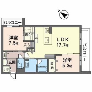 シャーメゾンミラまち 0201号室