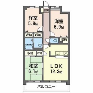 Ｂｅ－Ｃｏｍｍｏｎ 0202号室