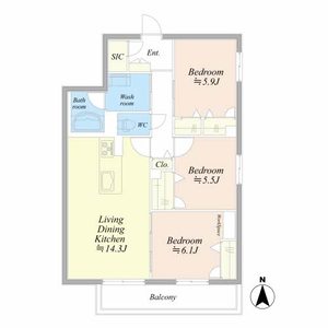 ルミエール・ド・ソレイユ 0101号室