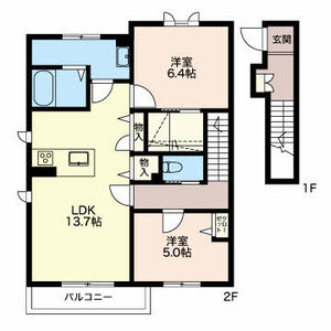 Ｖｉｌｌａｃｅ　Ｂ 0202号室