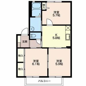 サン　シールクロ A203号室