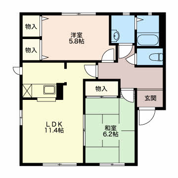 ヴィラージュ桃山C101-2
