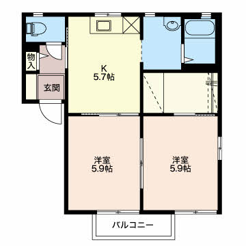 新賀ハイツC202-2