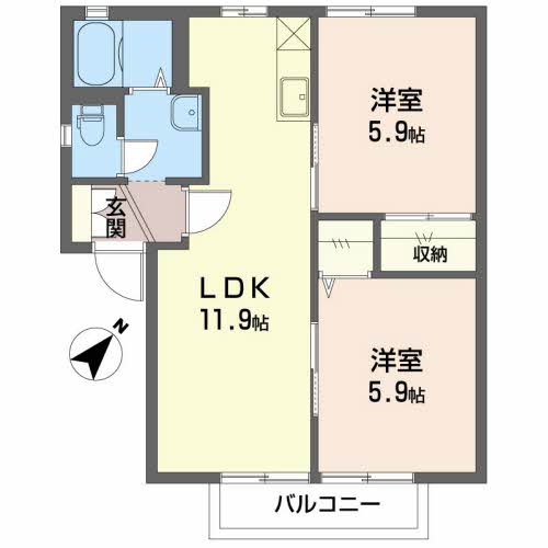シプレーヌ大村A103-2