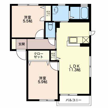 ウエストハイツＥ 0202号-15