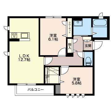 シャーメゾン中根 0201号-2