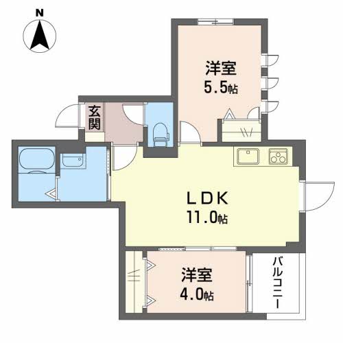 コンフォート東駒爪201-2