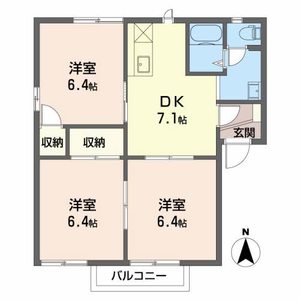 フレグランスセブン B101号室