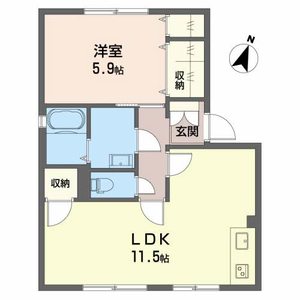 サンハイツ多賀 B101号室