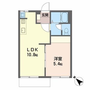 フレグランスＨＡＳＡＭＡ B106号室