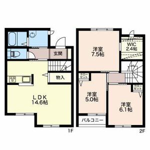 グランシティ萌 B107号室