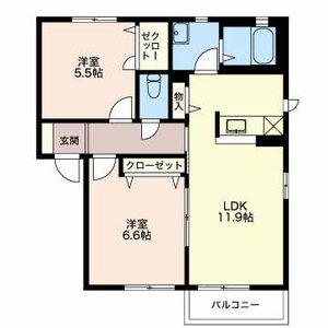 クレセールおぶせ C202号室