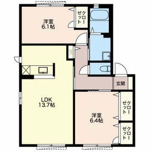 パークサイド浅井山 E102号室