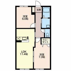 サンクレール B102号室