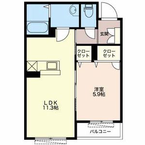 シャーメゾン牧野 0203号室