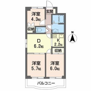シャルム城並 0203号室
