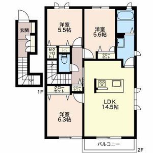 ＭａｓｔＴｏｗｎ愛野南 B202号室