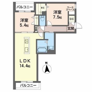 シャーメゾン長良東 203号室