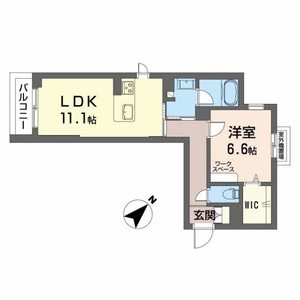 プレミアス稲川0401号室_間取り画像
