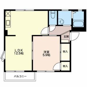 ＬＩＢＥＲＴＹ　ＩＷＡＭＯＴＯ B101号室